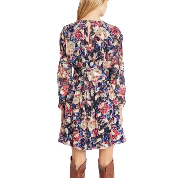 New Women’s Berenice Rayan Gold Print Short Dress Size 36/Small - Picture 6 of 12